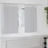 Image de vidaXL Rideaux occultants avec anneaux 2 pcs Gris clair 140 x 140 cm