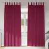 Image de vidaXL Rideaux occultants avec anneaux 2 pcs Bordeaux 260 x 140 cm
