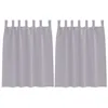Image de vidaXL Rideaux occultants avec Anneaux 2 pcs Gris métal 140 x 140 cm, Rideaux Modernes pour Le Salon, occultants, draps légers, en Polyester, pour Plus d'intimité