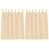 Image de vidaXL Rideaux occultants avec Anneaux 2 pcs Crème 140 x 140 cm, Rideaux Modernes pour Le Salon, occultants, draps légers, en Polyester, pour Plus d'intimité