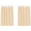 Image de vidaXL Rideaux occultants avec Anneaux 2 pcs Crème 175 x 140 cm, Rideaux Modernes pour Le Salon, occultants, draps légers, en Polyester, pour Plus d'intimité
