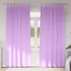 Image de vidaXL Rideaux occultants avec anneaux 2 pcs Violet 225 x 140 cm