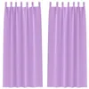 Image de vidaXL Rideaux occultants avec Anneaux 2 pcs Violet 260 x 140 cm, Rideaux Modernes pour Le Salon, occultants, draps légers, en Polyester, pour Plus d'intimité
