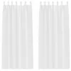 Image de vidaXL Rideaux occultants avec Anneaux 2 pcs Blanc Pur 225 x 140 cm, Rideaux Modernes pour Le Salon, occultants, draps légers, en Polyester, pour Plus d'intimité