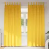 Image de vidaXL Rideaux occultants avec anneaux 2 pcs Jaune moutarde