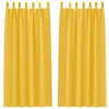 Image de vidaXL Rideaux occultants avec Anneaux 2 pcs Jaune Moutarde, Rideaux de Salon, Rideaux occultants Modernes, traitant la lumière, Options manuelles pour Plus d'intimité