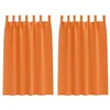 Image de vidaXL Rideaux occultants avec Anneaux 2 pcs Orange Vif 175 x 140 cm, Rideaux Modernes pour Le Salon, occultants, draps légers, en Polyester, pour Plus d'intimité