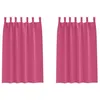 Image de vidaXL Rideaux occultants avec Anneaux 2 pcs Rose Vif 175 x 140 cm, Rideaux Modernes pour Le Salon, occultants, draps légers, en Polyester, pour Plus d'intimité