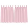 Image de vidaXL Rideaux occultants avec Anneaux 2 pcs Rose bébé 140 x 140 cm, Rideaux Modernes pour Le Salon, occultants, draps légers, en Polyester, pour Plus d'intimité