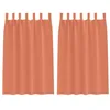 Image de vidaXL Rideaux occultants avec Anneaux 2 pcs Couleur Terre Cuite, Rideaux Modernes pour Le Salon, occultants, draps légers, en Polyester, pour Plus d'intimité