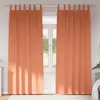 Image de vidaXL Rideaux occultants avec anneaux 2 pcs Couleur terre cuite