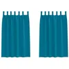 Image de vidaXL Rideaux occultants avec Anneaux 2 pcs Turquoise 175 x 140 cm, Rideaux Modernes pour Le Salon, occultants, draps légers, en Polyester, pour Plus d'intimité