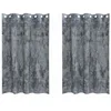 Image de vidaXL Rideaux en Velours 2 pcs Gris Argenté 175 x 140 cm Velours, Salon, Rideaux en Velours Modernes, Isolation Thermique Efficace, légère, bloquant la lumière, élégants traitements intérieurs