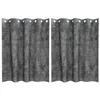 Image de vidaXL Rideau avec des Rideaux 2 pcs Gris 140 x 140 cm Velours, Rideaux Salon, Panneaux en Velours Traditionnels, occultants et pour l'intimité dans Un déco Chic.