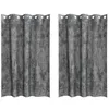Image de vidaXL Rideau avec des Rideaux 2 pcs Gris 175 x 140 cm Velours, Rideaux Salon, Panneaux en Velours Traditionnels, occultants et pour l'intimité dans Un déco Chic.