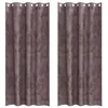 Image de vidaXL Rideau avec des Rideaux 2 pcs Marron 260 x 140 cm Velours, Rideaux Salon, Panneaux en Velours Traditionnels, occultants et pour l'intimité dans Un déco Chic.