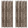 Image de vidaXL Rideau avec des Rideaux 2 pcs Cappuccino 225 x 140 cm Velours, Rideaux Salon, Panneaux en Velours Traditionnels, occultants et pour l'intimité dans Un déco Chic.