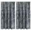 Image de vidaXL Rideau avec des Rideaux 2 pcs Gris argenté 140 x 140 cm Velours, Rideaux Salon, Panneaux en Velours Traditionnels, occultants et pour l'intimité dans Un déco Chic.