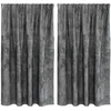 Image de vidaXL Rideau avec des Rideaux 2 pcs Gris 140 x 140 cm Velours, Rideaux Salon, Panneaux en Velours Traditionnels, occultants et pour l'intimité dans Un déco Chic.