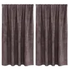 Image de vidaXL Rideau avec des Rideaux 2 pcs Marron 140 x 140 cm Velours, Rideaux Salon, Panneaux en Velours Traditionnels, occultants et pour l'intimité dans Un déco Chic.