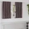 Image de vidaXL Rideaux en velours 2 pcs Marron 140 x 140 cm Velours