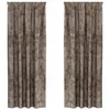 Image de vidaXL Rideau avec des Rideaux 2 pcs Cappuccino 225 x 140 cm Velours, Rideaux Salon, Panneaux en Velours Traditionnels, occultants et pour l'intimité dans Un déco Chic.
