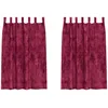 Image de vidaXL Rideau 2 pcs Rouge Bordeaux 175 x 140 cm Velours, Rideaux Salon, Panneaux en Velours Traditionnels, occultants et pour l'intimité dans Un déco Chic.