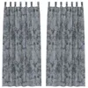 Image de vidaXL Rideau avec des Rideaux 2 pcs Gris argenté 260 x 140 cm Velours, Rideaux Salon, Panneaux en Velours Traditionnels, occultants et pour l'intimité dans Un déco Chic.