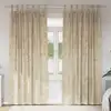Image de vidaXL Rideaux en velours 2 pcs Crème 245 x 140 cm Velours