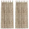 Image de vidaXL Rideau avec des Rideaux 2 pcs Champagne 260 x 140 cm Velours, Rideaux Salon, Panneaux en Velours Traditionnels, occultants et pour l'intimité dans Un déco Chic.