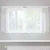 Image de vidaXL Rideau en Dentelle avec des rideaux Blanc 80 x 150 cm Polyester