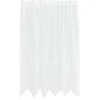 Image de vidaXL Rideau en Dentelle Floral Blanc 140 x 150 cm Polyester, Rideaux pour Salon, rectangulaires, Modernes en Dentelle, filtrant la lumière, Panneaux de confidentialité