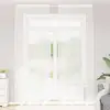 Image de vidaXL Rideau en Dentelle Floral Blanc 280 x 150 cm Polyester