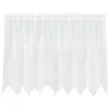 Image de vidaXL Rideau en Dentelle avec des Rideaux Blanc 80 x 200 cm Polyester, Rideaux en Dentelle légers, Modernes, occultants, pour Vie et Bureau, déco stylée et Intime