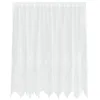 Image de vidaXL Rideau en Dentelle Floral Blanc 160 x 200 cm Polyester, Rideaux pour Salon, rectangulaires, Modernes en Dentelle, filtrant la lumière, Panneaux de confidentialité