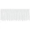 Image de vidaXL Rideau en Dentelle Floral Blanc 120 x 400 cm Polyester, Rideaux pour Salon, rectangulaires, Modernes en Dentelle, filtrant la lumière, Panneaux de confidentialité
