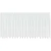 Image de vidaXL Rideau en Dentelle Floral Blanc 140 x 500 cm Polyester, Rideaux pour Salon, rectangulaires, Modernes en Dentelle, filtrant la lumière, Panneaux de confidentialité