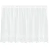 Image de vidaXL Rideau en Dentelle avec des Rideaux Blanc 80 x 200 cm Polyester, Rideaux pour Salon, rectangulaires, Modernes en Dentelle, filtrant la lumière, Panneaux de confidentialité