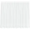Image de vidaXL Rideau en Dentelle Blanc 300 x 140 cm Polyester, Rideaux pour Salon, rectangulaires, Modernes en Dentelle, filtrant la lumière, Panneaux de confidentialité
