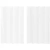 Image de vidaXL Rideau en Voile 2 pcs Blanc 140 x 140 cm Polyester, Rideaux élégants pour Salon, Voilage Durable, Habillage Lumineux, déco Moderne pour la Maison
