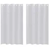 Image de vidaXL Rideau en Voile 2 pcs Gris Clair 175 x 140 cm Polyester, Rideaux élégants pour Salon, Voilage Durable, Habillage Lumineux, déco Moderne pour la Maison