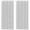 Image de vidaXL Rideau en Voile 2 pcs Gris Clair 260 x 140 cm Polyester, Rideaux élégants pour Salon, Voilage Durable, Habillage Lumineux, déco Moderne pour la Maison