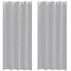 Image de vidaXL Rideau en Voile 2 pcs Gris foncé 245 x 140 cm Polyester, Rideaux élégants pour Salon, Voilage Durable, Habillage Lumineux, déco Moderne pour la Maison
