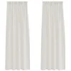 Image de vidaXL Rideau en Voile 2 pc Crème 260 x 140 cm Polyester