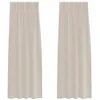Image de vidaXL Rideau en Voile 2 pc Couleur Sable 225 x 140 cm Polyester