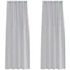 Image de vidaXL Rideau en Voile 2 pcs Gris foncé 225 x 140 cm Polyester, Rideaux élégants pour Salon, Voilage Durable, Habillage Lumineux, déco Moderne pour la Maison