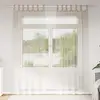 Image de vidaXL Rideau en Voile 2 pcs Couleur sable 260 x 140 cm Polyester