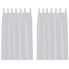 Image de vidaXL Rideau en Voile 2 pcs Gris Clair 175 x 140 cm Polyester, Rideaux élégants pour Salon, Voilage Durable, Habillage Lumineux, déco Moderne pour la Maison