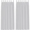 Image de vidaXL Rideau en Voile 2 pcs Gris Clair 225 x 140 cm Polyester, Rideaux élégants pour Salon, Voilage Durable, Habillage Lumineux, déco Moderne pour la Maison