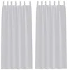 Image de vidaXL Rideau en Voile 2 pcs Gris Clair 245 x 140 cm Polyester, Rideaux élégants pour Salon, Voilage Durable, Habillage Lumineux, déco Moderne pour la Maison
